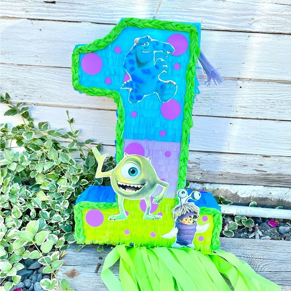 Monsters Inc number one piñata